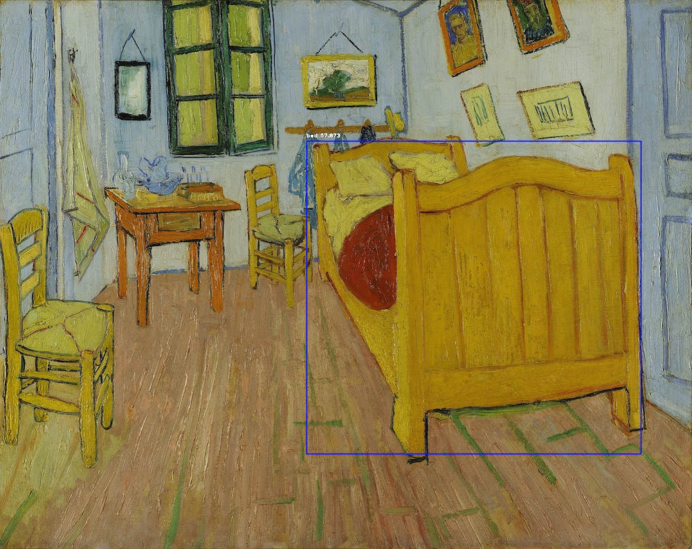 Vincent van Gogh - The Bedroom. 1 bed
